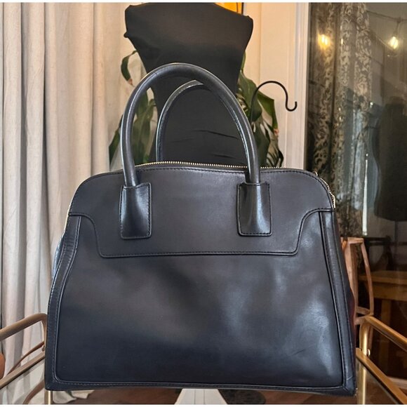 RARE!! Authentic Black Leather Tory Burch Pricella Shoulder Bag / Tote with Deta - Picture 5 of 15